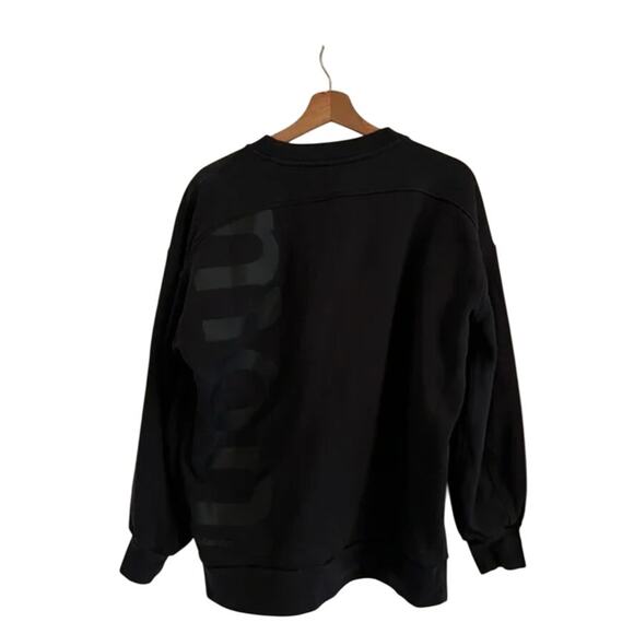 (4) NWT $108 Lululemon Perfectly Oversized Crew *Logo Black‎ - Picture 6 of 6